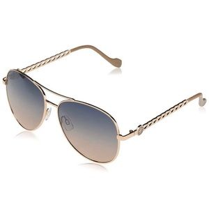 Jessica Simpson 58mm Aviator Sunglasses